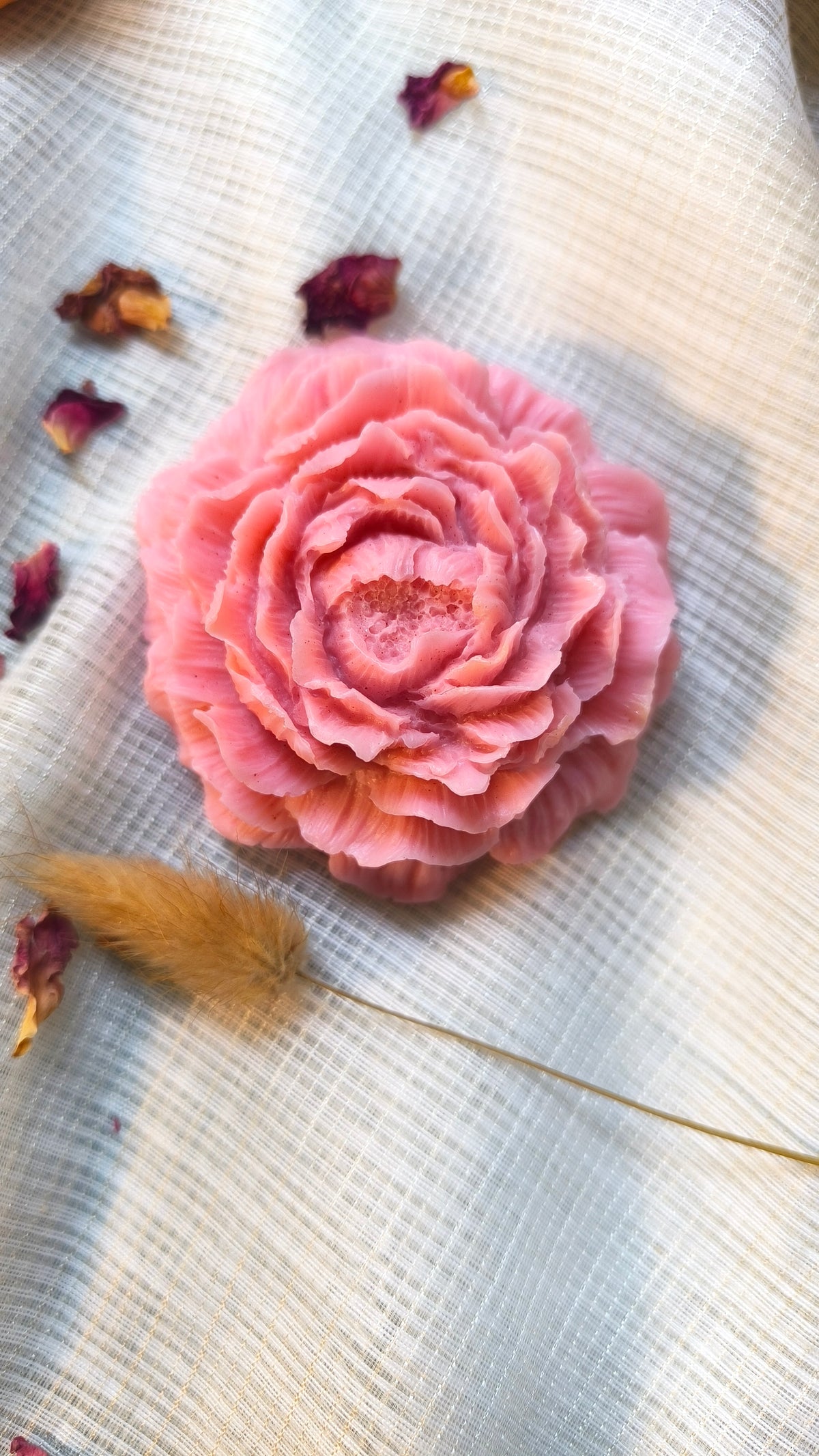 LYNS Diwali Rose Soap Collection – Set of 3 Handcrafted Shea Butter Rose Soaps