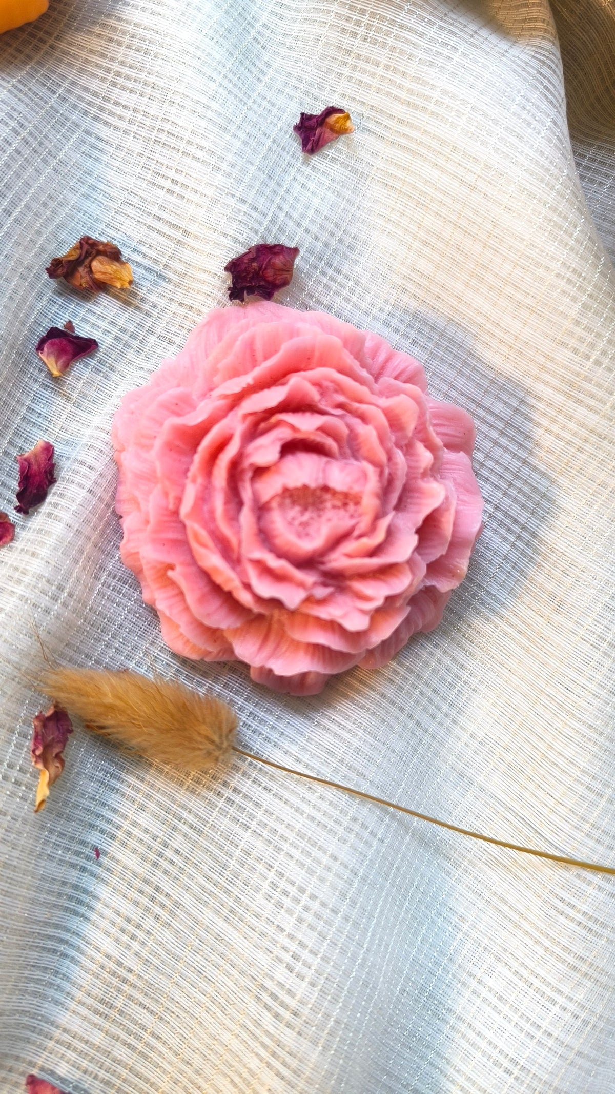 LYNS Diwali Rose Soap Collection – Set of 3 Handcrafted Shea Butter Rose Soaps