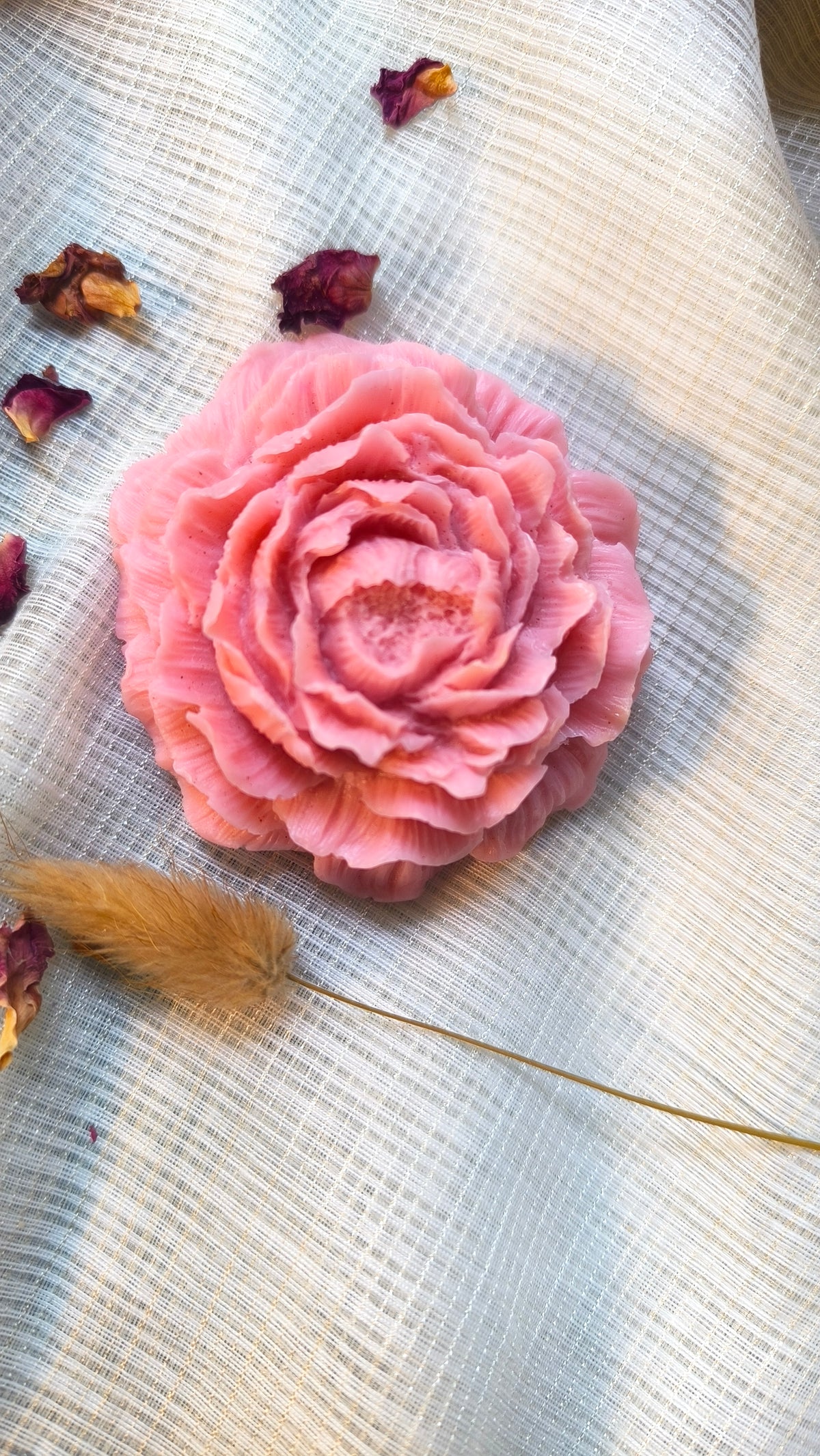 LYNS Diwali Rose Soap Collection – Set of 3 Handcrafted Shea Butter Rose Soaps
